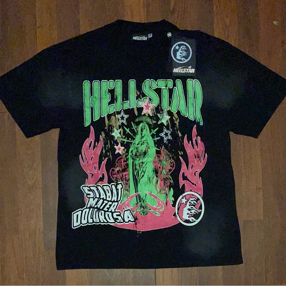 Hellstar Black and Green Graphic Tee
